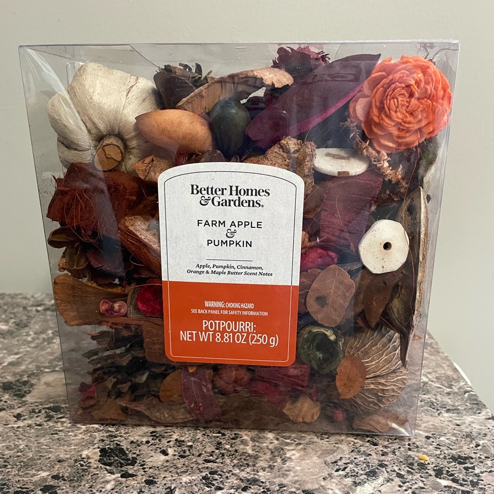 Better Homes & Garden Farm Apple & Pumpkin bowl filler/potpourri 8.81 oz